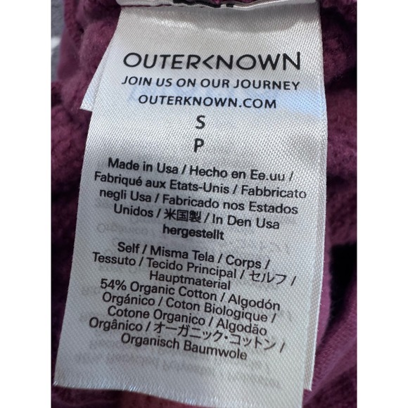 Outerknown Hightide Terry Shorts Burgundy Wine Womens Drawstring Lounge Pockets - Picture 4 of 4